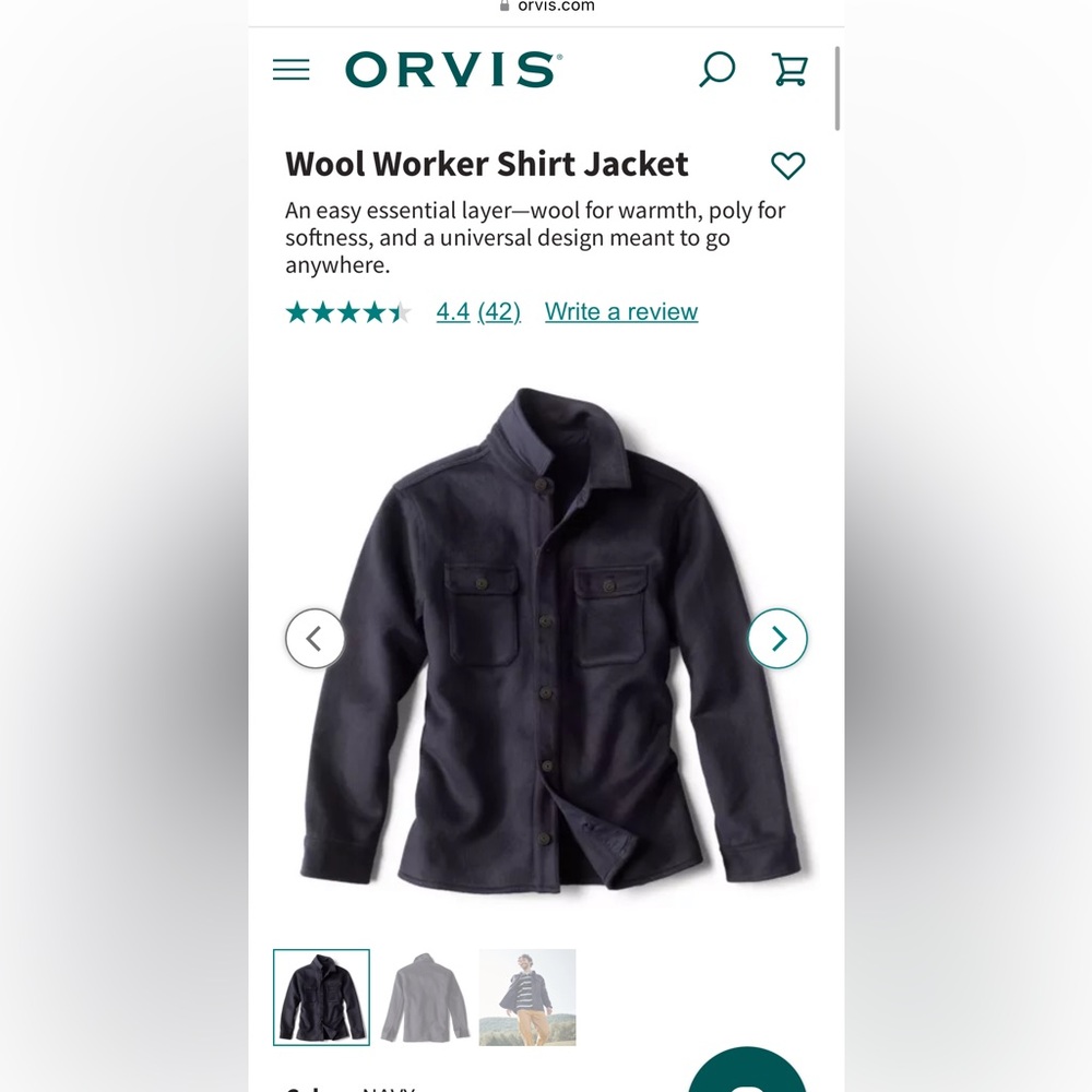 Orvis Shirt Jacket